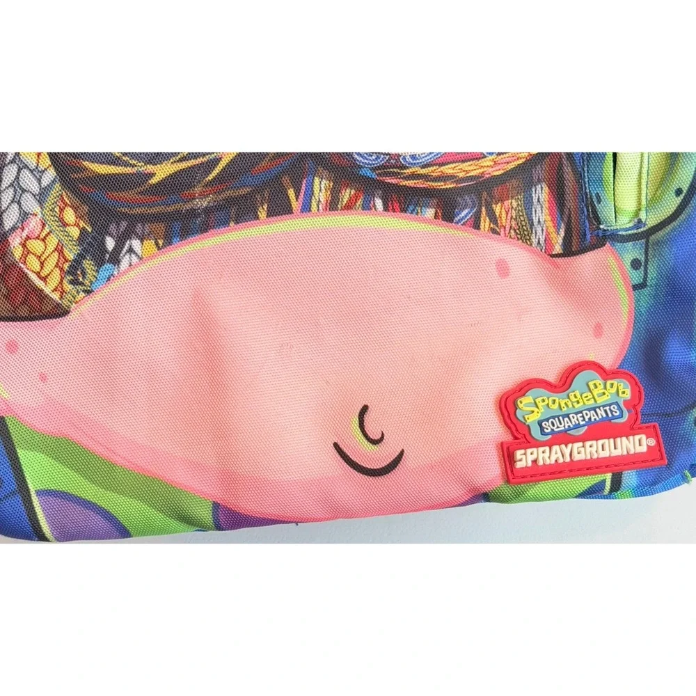 Sprayground x SpongeBob Patrick Notorious P.A.T. Backpack Blue Pink Book Bag
